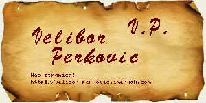 Velibor Perković vizit kartica